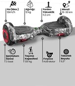 Resim Machine 6.5 Inch Işıklı Akıllı Dengeli Elektrikli Kaykay Hoverboard Deri Taşıma Çantalı GoMaster