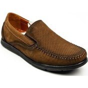 Resim Nobel 1050 Mokasen Taba Nubuk Deri Erkek Günlük Ayakkabı 