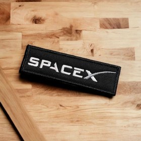 Resim Ex Patch Spacex Yazılı Patch Peç Arma 10 X 3 Cm 