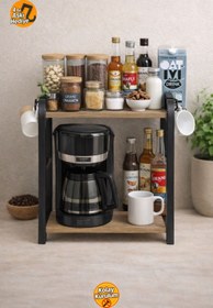 Resim İSPA SHOP Tezgah Üstü 2 Katlı Cordoba Banko Üstü Raf Duvar Rafı Suntalam 