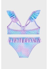Resim Slipstop Shirley Desenli Upf 50+ Korumalı Çabuk Kuruyan Bikini Kız Çocuk Bikini Sb2612000101 Mint 