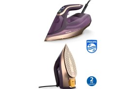 Resim Philips Azur Akıllı Sensörlü Kumaşa Göre Isı Ayarlayan Azur Buharlı Ütü 8000 Serisi, 260g Turbo Şok Buharlı ütü + Tüy Toplayıcı 