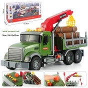 Resim Springsun Çocuklar İçin Büyük Boy Ahşap Taşıyıcı Oyun Araçları - Gerçekçi Makine Modeli 4-6 Yaş Erkekler İçin Dayanıklı Taşıma Kamyonu Ahşap Taşıyıcı 80p 