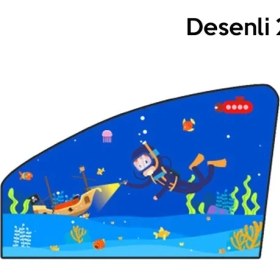 Resim Marsilyan Ally Araç-Araba Manyetik Yan Cam Güneşlik -GÖLGELIK-(5775) 