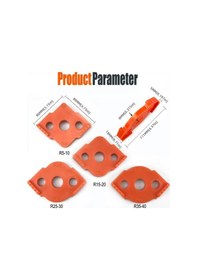 Resim 4 Parça Ahşap İşleme Şablon Seti: Kavisli Köşeler İçin Router Kalıpları Ve Kesim Makinesi Aksesuarları 