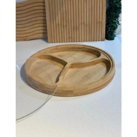 Resim Hediye Bahçesi Kapaklı 3 Bölmeli Çerezlik 