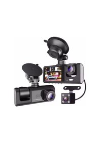 Resim 64gb Araç İçi Kamera 3 Kameralı Yol + Araç İçi+ Arka Fhd Video Kayıt Mikrofonlu Türkçe Cc-33 