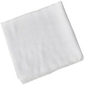 Resim Mim Eşarp Enba Flamlı Yazma %100 Pamuk Nefes Alan Doğal Kumaş Beyaz 