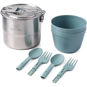 Resim Stanley Wildfare Go Two Bowl Cook Set 10-09997-020 Pişirme Seti Gri 