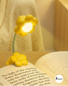 Resim Pilli Papatya Tasarımlı Led Kitap Okuma Lambası - Esnek Ve Taşınabilir Çok Renkli 