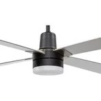 Resim Alsanfan Pilot Siyah Motorlu Gri Kanatlı Uzaktan Kumandalı Tavan Vantilatörü 