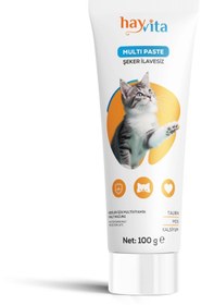 Resim Hayvita Multi Paste Şeker Ilavesiz - Kediler Için Multivitamin Macun - Mos, Taurin, Kalsiyum 