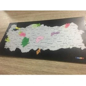Resim Gez - Kazı Türkiye Haritası (Magnet, 20X10 Cm) 