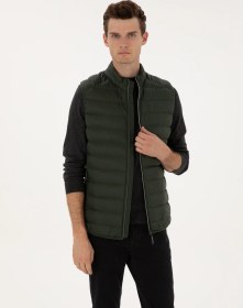 Resim Pierre Cardin Erkek Koyu Haki Mont Yelek 50310142-vr111 Koyu Haki 
