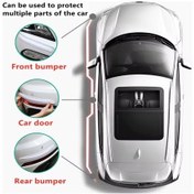 Resim Araba Tampon Koruyucu Karbon Desenli Siyah Beyaz 5224 