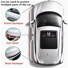 Resim Araba Tampon Koruyucu Karbon Desenli Siyah Beyaz 5224 