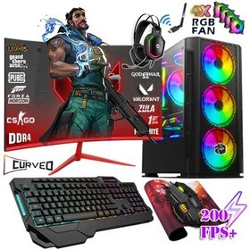 Resim Zeiron NCX45 R5-3600 32 GB 1 TB HDD + 512 GB SSD 8 GB RX580 23.8" Dos Masaüstü Oyuncu Bilgisayarı 