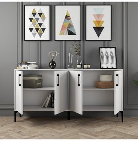 Resim Kiev 160cm Konsol - Beyaz / Beyaz 