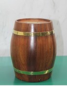 Resim Pirinç Detaylı Fıçı Kumbara Model 3 