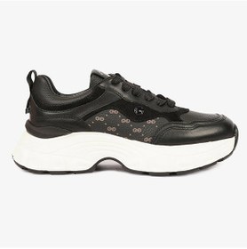 Resim Greyder 33950 Kadın Siyah Hakiki Deri Sneaker Ayakkabı -732 Siyah 