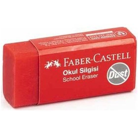 Resim Faber Castell Küçük Okul Silgisi Kırmızı 