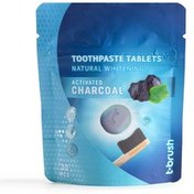 Resim T-Brush Aktif Kömür Beyazlatıcı Diş Macunu Tableti 30 Tablet 