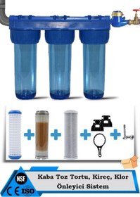Resim Daire Bina Sayaç Girişi 3 Aşama Su Arıtma Cihazı (KLOR ,KİREÇ , TORTU ÖNLEYİCİ YUMUŞATMA SİSTEMİ) 