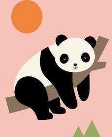 Resim Sayılarla Boyama Seti - Panda Çocuk - 30x40cm 