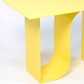 Resim Curve No.2 Dergilik / Yan Sehpa Sarı - Bakır 