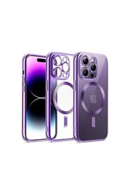 Resim artlab Art İphone 14 Pro Kılıf Kross Magneticsafe Kapak - Mor Lab 