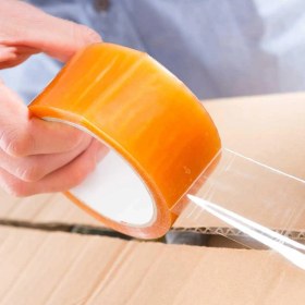 Resim Glaswen Koli Bandı 45 mm x 100 mt Şeffaf Güçlü Yapışkanlı Kopmayan Bant 