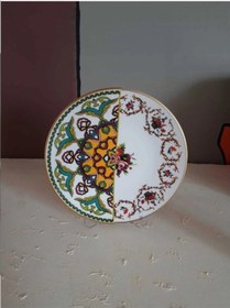 Resim Fermato 6 Kişilik Porselen Pasta Tabağı Seti Verde Serisi Çok Renkli 