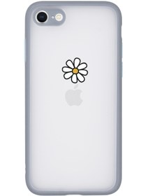 Resim mooodcase Iphone Se 2020 Uyumlu Kamera Lens Korumalı Papatya Desenli Lüx Telefon Kılıfı 