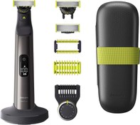 Resim Philips OneBlade Pro 360 Sakal Biçme Makinesi, Erkek Tıraş Makinesi, Vücut Tıraş Makinesi, Yüz ve Vücut, 2 Bıçak 360, 14 Uzunluk, Vücut Adaptörü, Şarj Tabanı, Kılıf, QP6651\u002F35, Siyah 