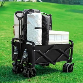 Resim 1 Adet Ağır Hizmet Bahçe Arabası - Tüm Zeminler İçin Tekerlekli, Manuel Çim Biçme Makinesi, Geniş Kapasiteli, Dayanıklı Metal/Plastik Çerçeve - Bahçe İşleri, Peyzaj, Çiftlik için - Dış Mekan Kullanımına Uygun, Sağlam Yapı, Fonksiyonel Tasarım, Metal Özellikler 