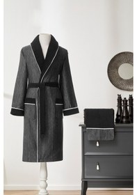 Resim Özdilek Noir Maskülen Şal Yaka Bornoz Siyah 