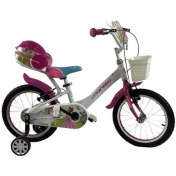 Resim Corelli Lovely 16" Jant Vitessiz V Fren Beyaz Pembe Çocuk Bisikleti (Kapaksız) 