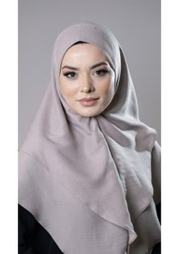 Resim Hürrem Bone Taş Pratik Hazır Geçmeli Tesettür Eşarp Pamuk Caz Kumaş Çift Katlı Düz Hijab 2303 46 