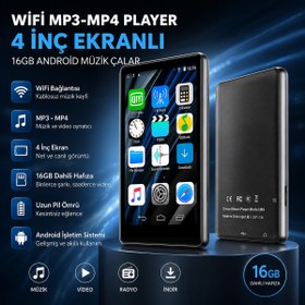 Resim SIGHTZER WİFİ MP3-MP4 PLAYER 4 İNÇ EKRANLI 16GB ANDROİD MÜZİK ÇALAR 
