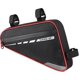 Resim Bisiklet Üçgen Çantası 1.8l Pvc Materyal Mavi/gri/kırmızı Seçenekli 30x21x6cm Kırmızı Kırmızı 