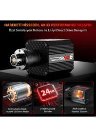 Resim pxn VD6 Direct Drive Yarış Direksiyon Seti Bundle - 6Nm Servo Motor - PC ve Laptop Uyumlu 