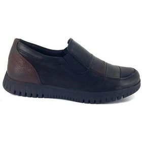 Resim Mammamia 6190 Hakiki Deri Günlük Kadın Ayakkabı-siyah Nubuk Siyah Nubuk 