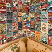 Resim 50 Adet Vintage Araba ve Endüstriyel Estetik Duvar Koleksiyonu Seti - 10,16x15,24 cm Retro Poster Baskılar - Klasik Oda Dekoru İçin Mükemmel Sanat Severler ve Ev Dekorasyonu Tutkunları İçin Hediye 