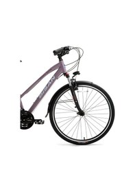 Resim Bisan Trx 8200 City Şehir Bisikleti 45 Cm V 700c 21 Vites Mat Mor Beyaz Mor Mor 