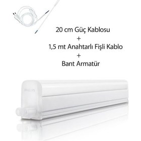 Resim Philips 9W Linea Led Armatür 4000K Günışığı Beyaz 