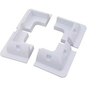 Resim Trendooze Gaojunshop01 4 Adet Beyaz Rv Güneş Paneli Montaj Kiti, Yüksek Kalite Abs Plastik 