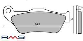 Resim RMS 0770 Organik Fren Balatası 