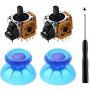 Resim Temizle Mavi-jcd 3d Analog Joystick Çubuk Sensör Modülü Ps5 Denetleyicisi Için Potansiyometreler Thumbstick 