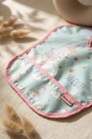 Resim Bebechi Mallow Bunny Sıvı Geçirmez Leke Tutmaz 2'li Bebek Mama Önlüğü Seti - Tavşan Desenli, Mama Cepli, Cır 
