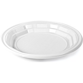 Resim Plastik Tabak 13 Cm Kullan At Tabak 1 Paket 100 Adet 13.5 Cm 